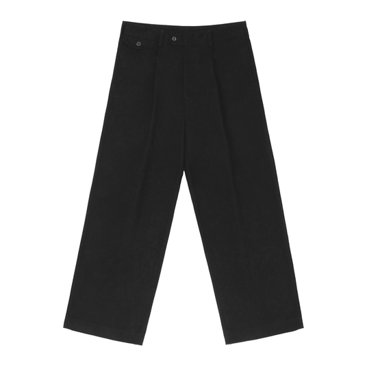 Lafayette Blanc Cotton Pleated Trouser